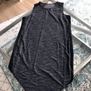 Midi Dress with Mesh Detail